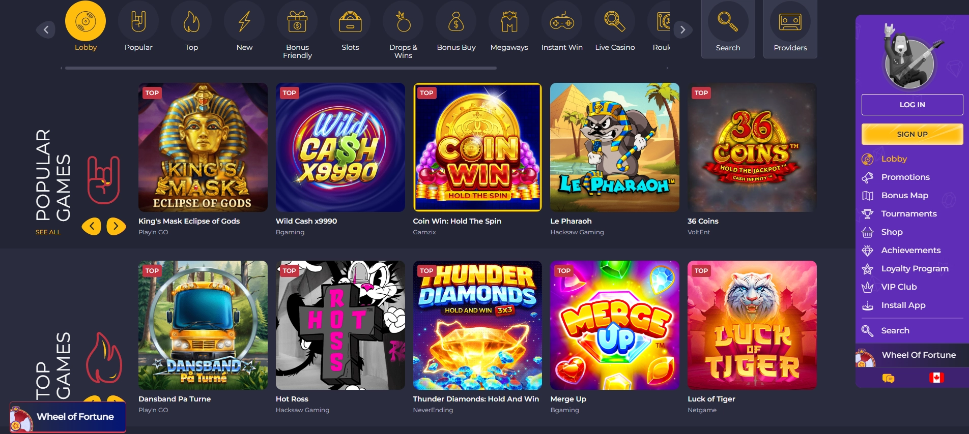 Rolling Slots — one of the best Interac casinos in Canada